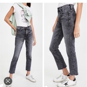 MOTHER High Rise Black Jeans